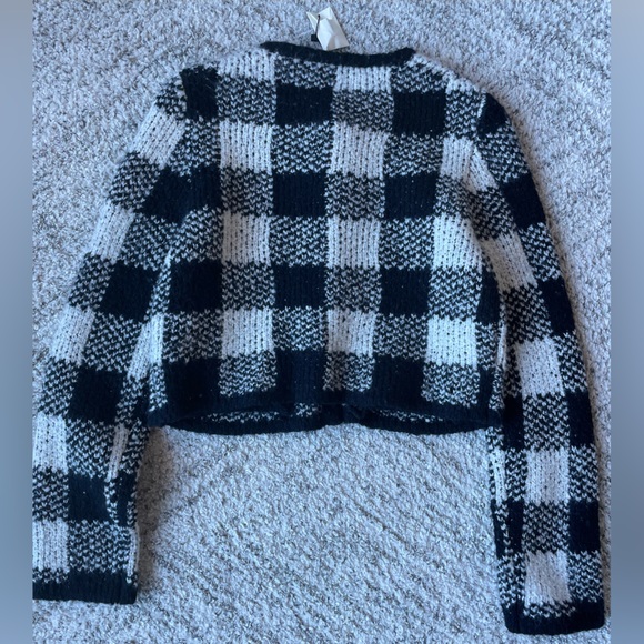 Sea New York Chiyo Check Cropped Cardigan, Medium - Picture 5 of 11